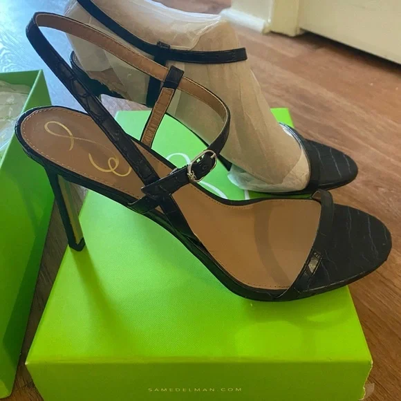 Sam Edelman Doran Black Strappy Heels - Picture 3 of 6